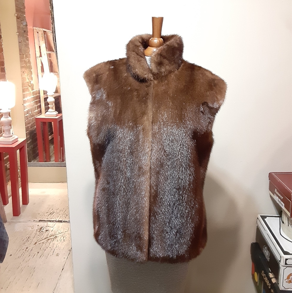 Mink fur vest